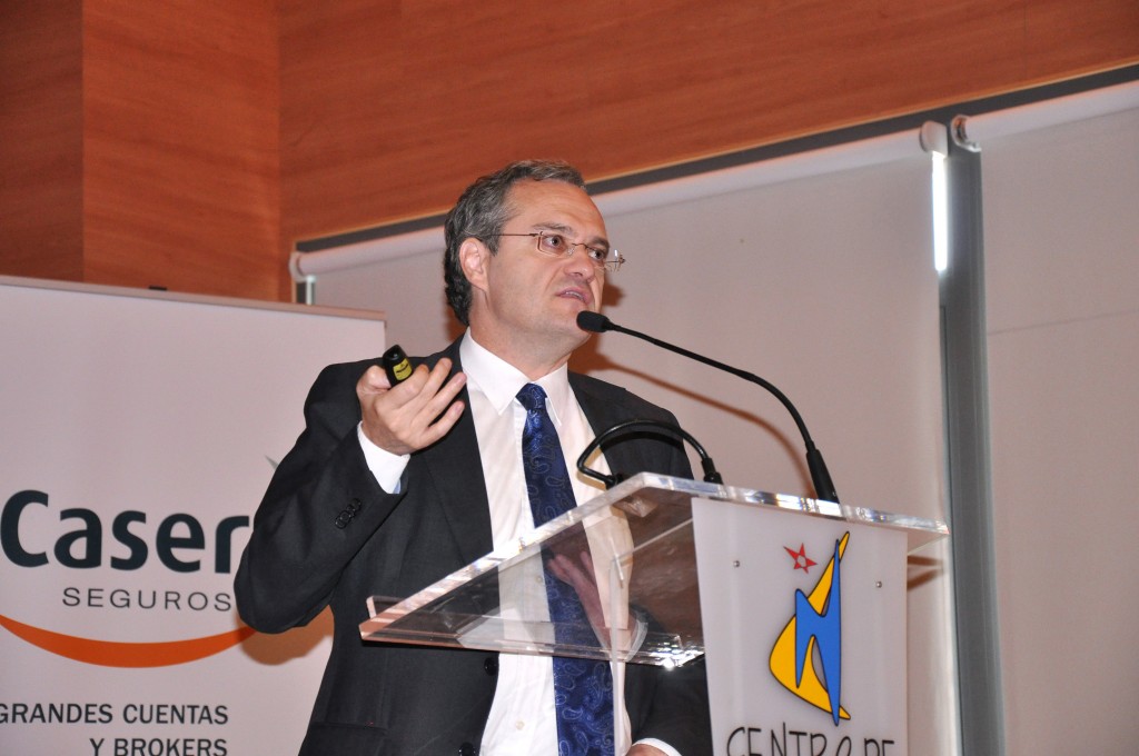 Marc Garrigasait en un momento de la ponencia. Foto cedida por la Revista Tierras.