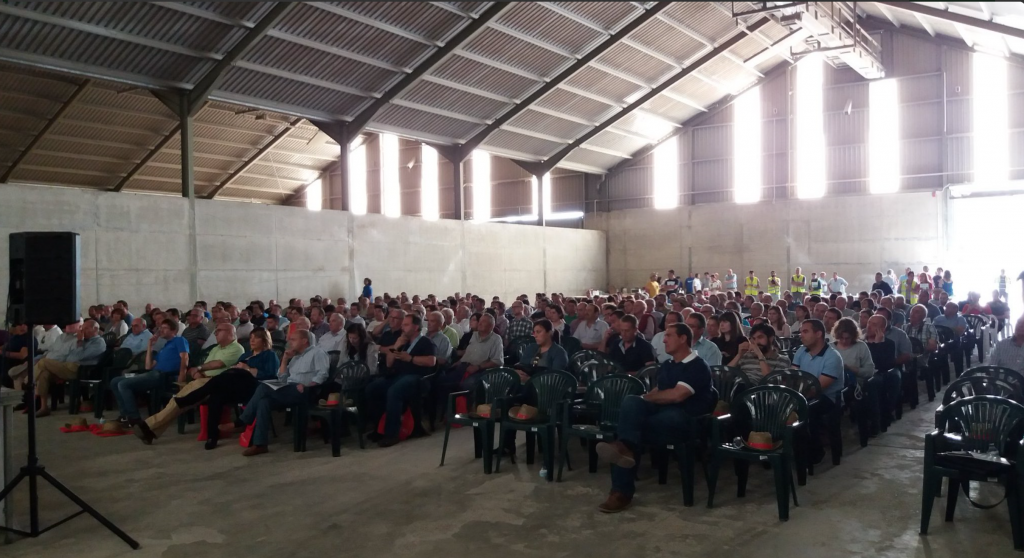 El pabellón se llenó enseguida 